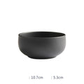 Nordic Ceramic Rice Bowl & Deep Steak Plate