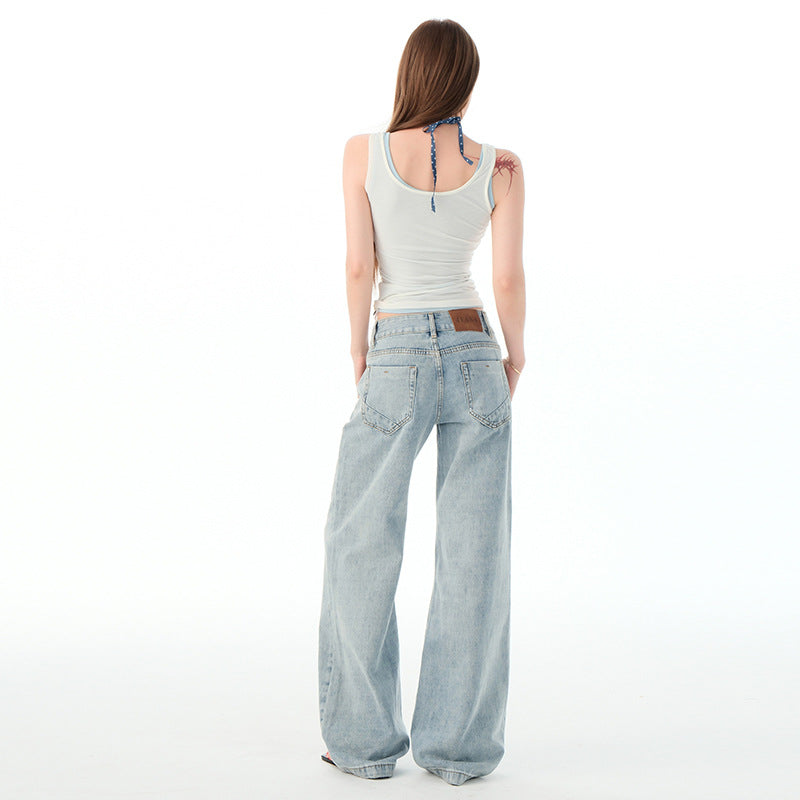 Women's Loose Slimming Chic Wide Leg Jeans