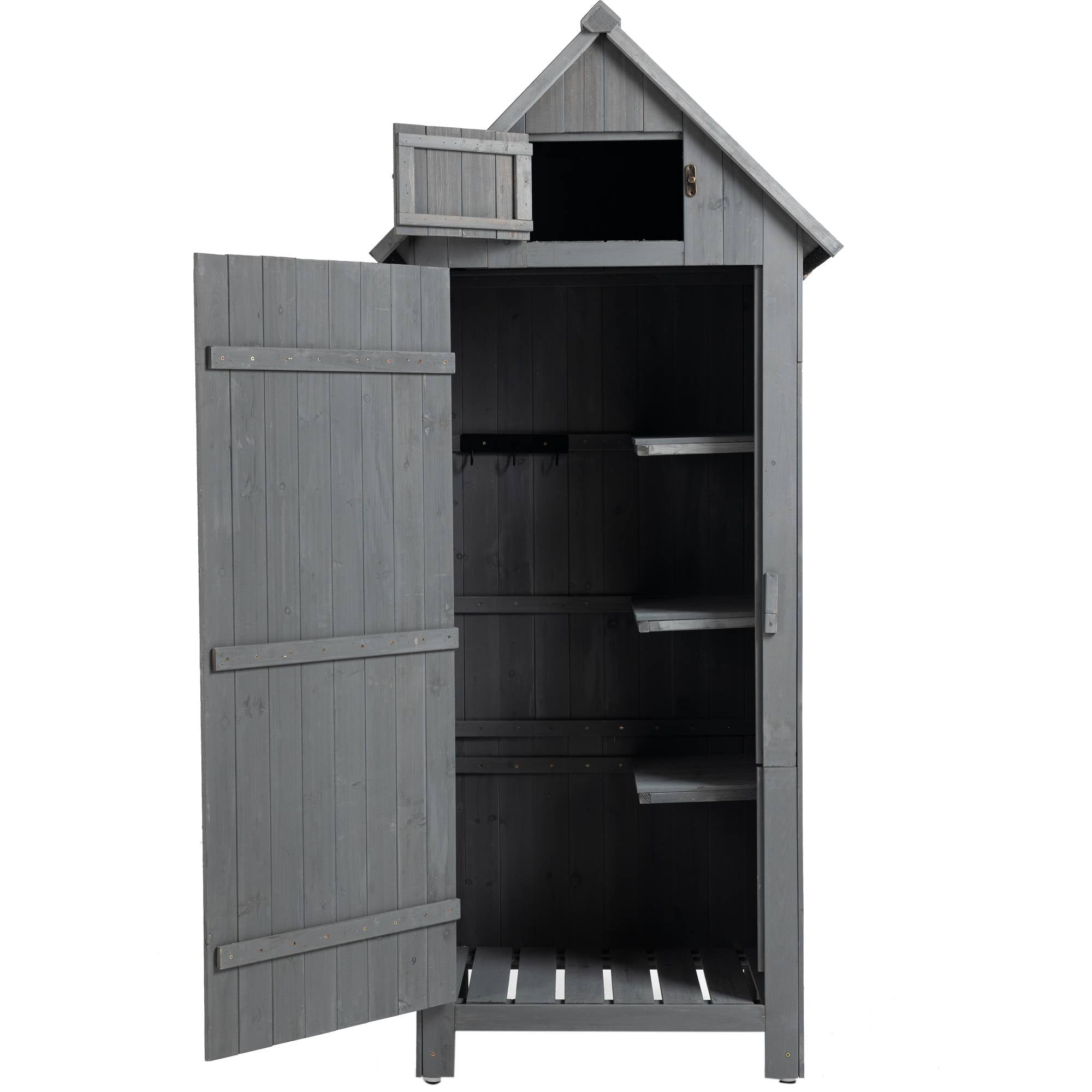 Wooden Outdoor Storage Cabinet & Tool Shed