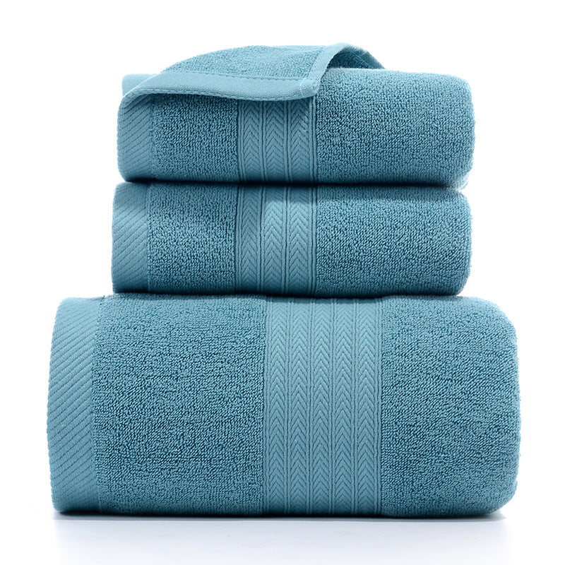 Pure Cotton Towels Three Piece With Hand