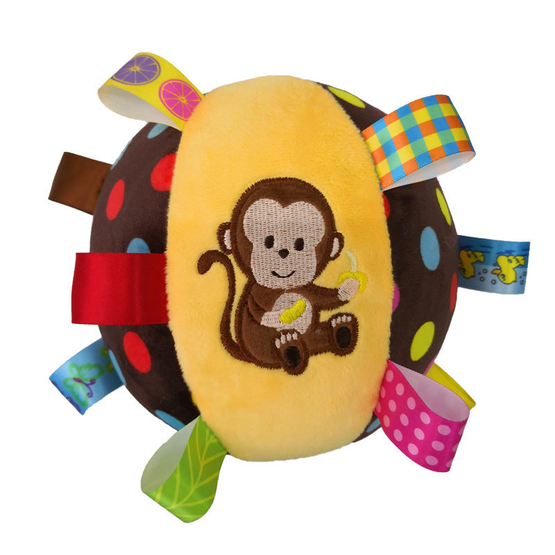 Pet Dog Vocal Plush Toy Ringing Bell