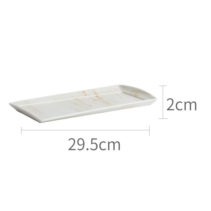 Marbled Ceramic Bowls & Dishes Set
