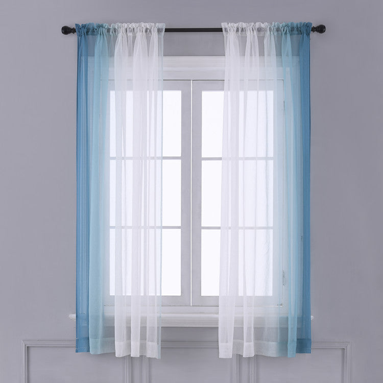 Gradient Color Window Curtain