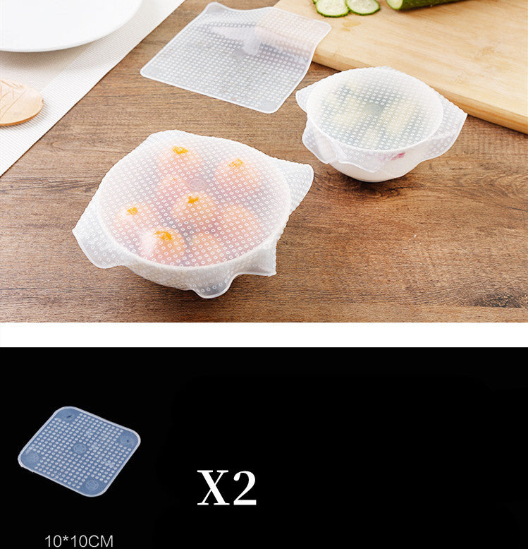Reusable Silicone Stretch Food Cover Set