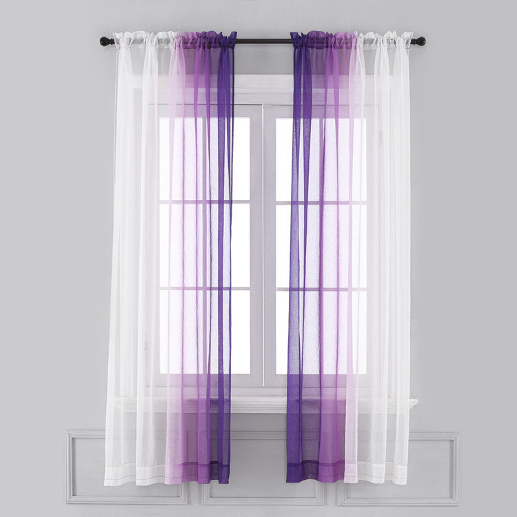 Gradient Color Window Curtain