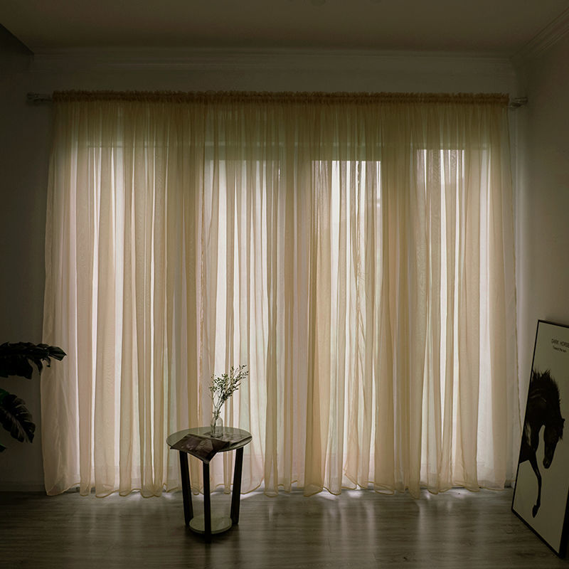 Solid Color Gauze Curtain