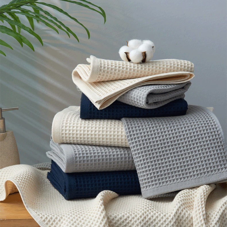 Pure Cotton Japanese Style Absorbent Household Honeycomb