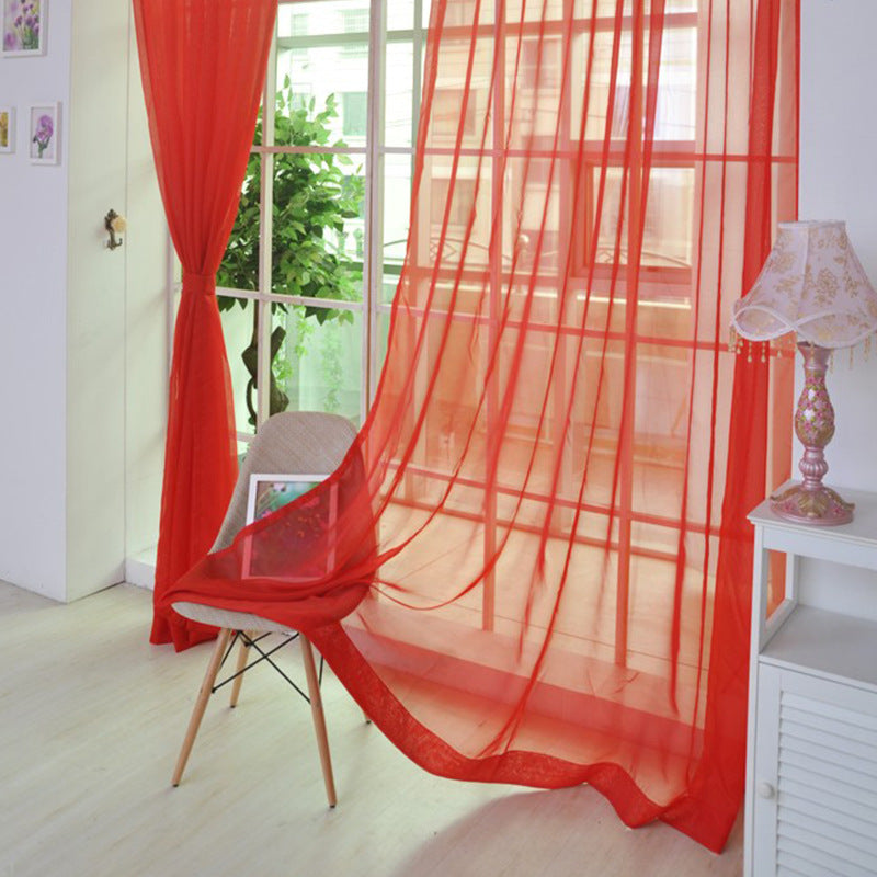 Transparent Glass Mesh Curtain