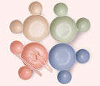 Children's Wheat Straw Cartoon Bowl & Chopsticks Set