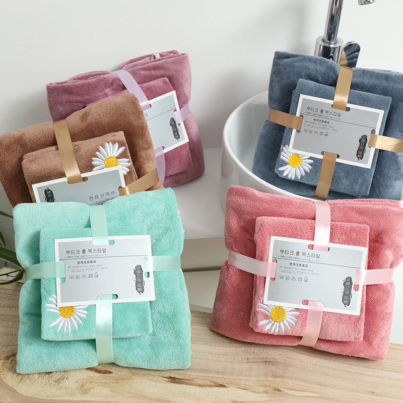 Thin Fiber Beauty Thick Bath Towel