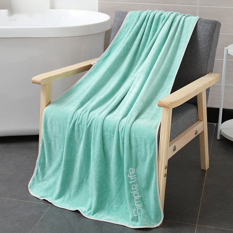 Thin Fiber Beauty Thick Bath Towel