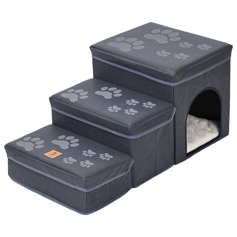 Cat Kennel Cage Multifunctional Dog Stairs Upper