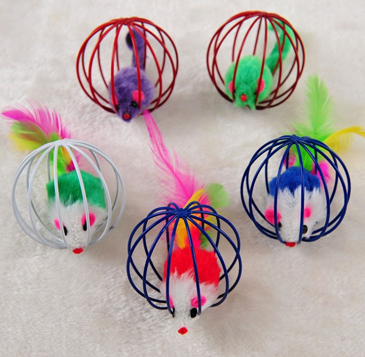 Wire Cage Mouse Cat Toy