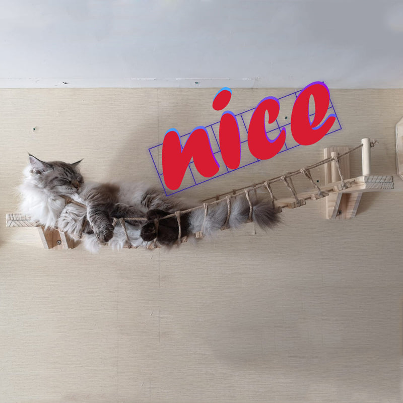 Wall Cat Furniture Pine Wall Hanging