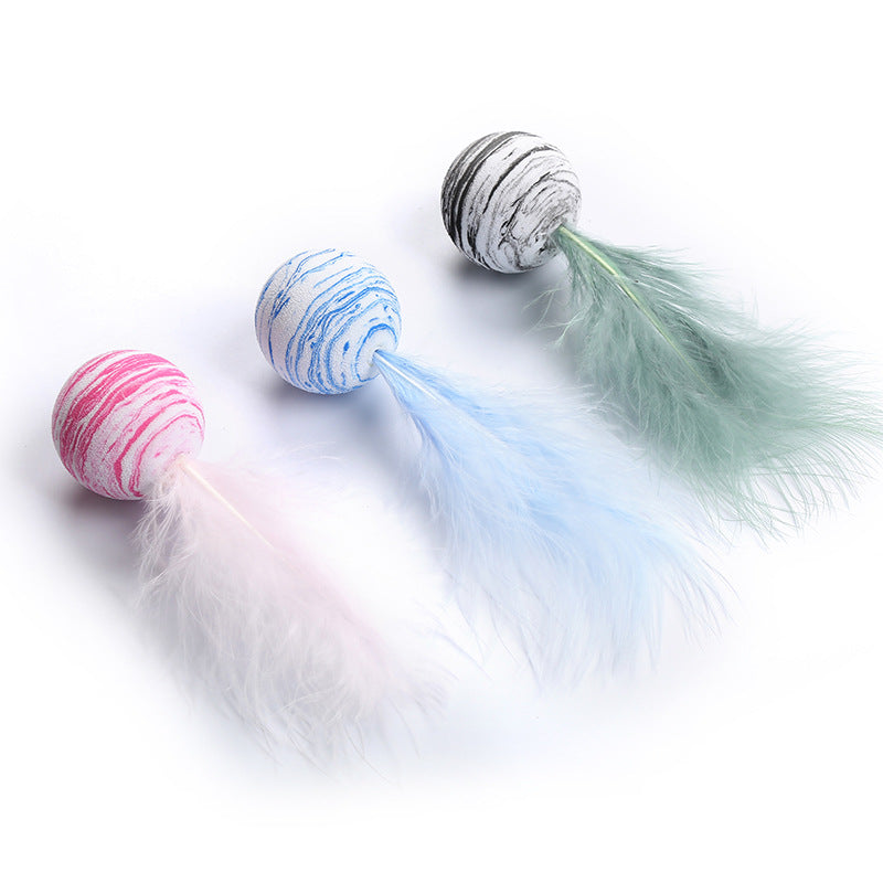 Starry Sky Ball Plus Feather Cat Toy