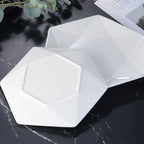 Classic White Ceramic Dinner Plates for Home & Commercial Use
