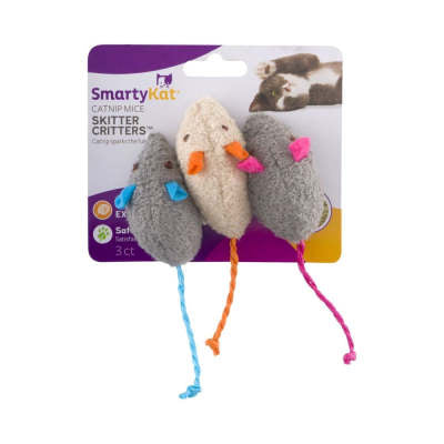 Pet Cat Plush Catnip Mouse Shape Interactive
