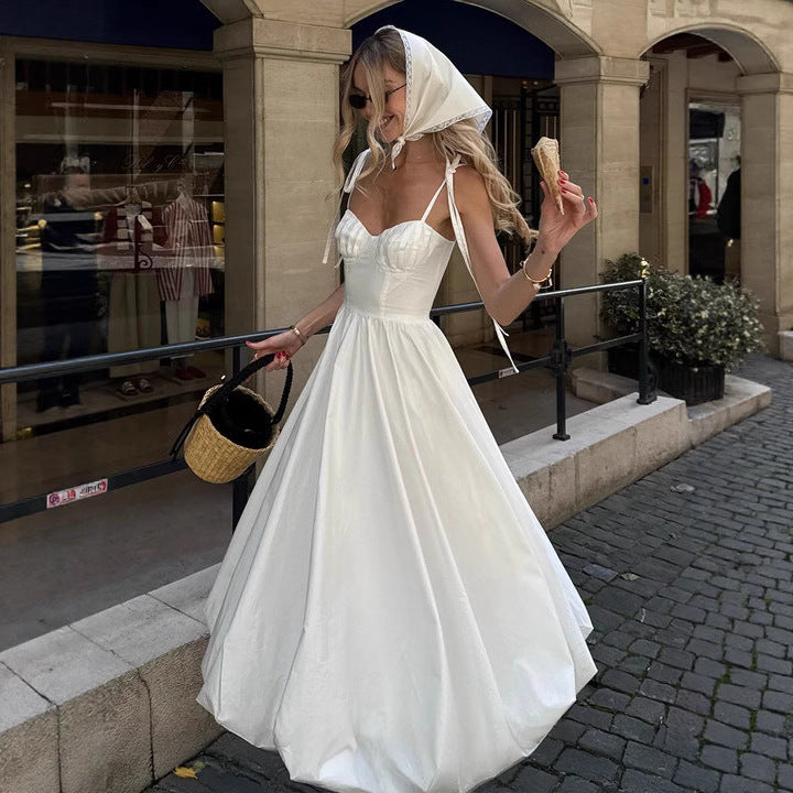 Fitted Waist Bubble Cotton Womens Skirt