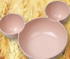 Children's Wheat Straw Cartoon Bowl & Chopsticks Set
