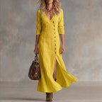 Fashionable Casual Cotton Linen Long Sleeve Womens