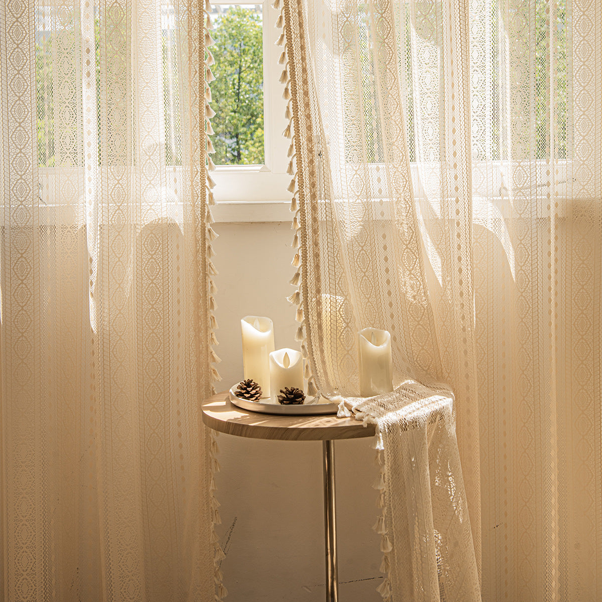 Bohemian Lace Window Screen