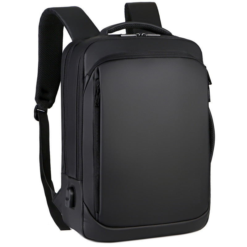 Mens Backpack Business Usb Waterproof Simple Backpack