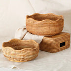 Woven Rattan Fruit & Snack Basket