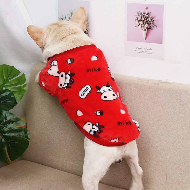 Puppy Autumn And Winter Warm Pajamas Jacket