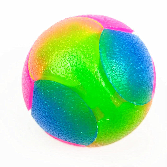 High Stretch Dog Toy Ball Luminous Tricolor