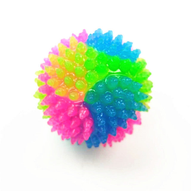 High Stretch Dog Toy Ball Luminous Tricolor