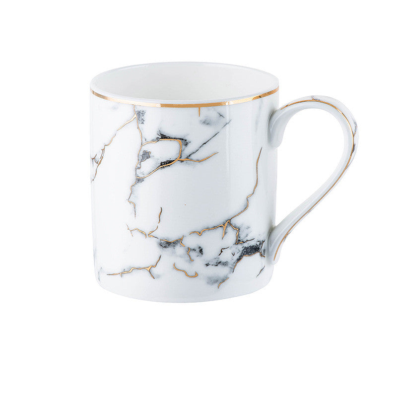 Marble Effect Ceramic Western Dinner Plate
