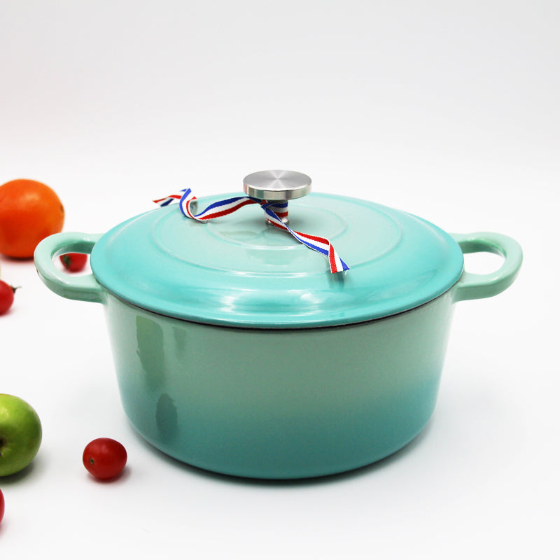 Cast Iron Enamel Casserole Pot