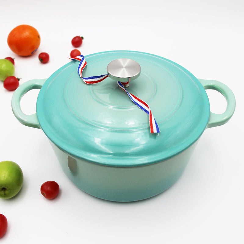 Cast Iron Enamel Casserole Pot
