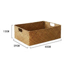 Straw Woven Rectangular Storage Basket