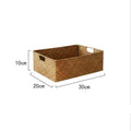 Straw Woven Rectangular Storage Basket