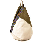 Embroidered Canvas Bag Leisure Backpack Backpack