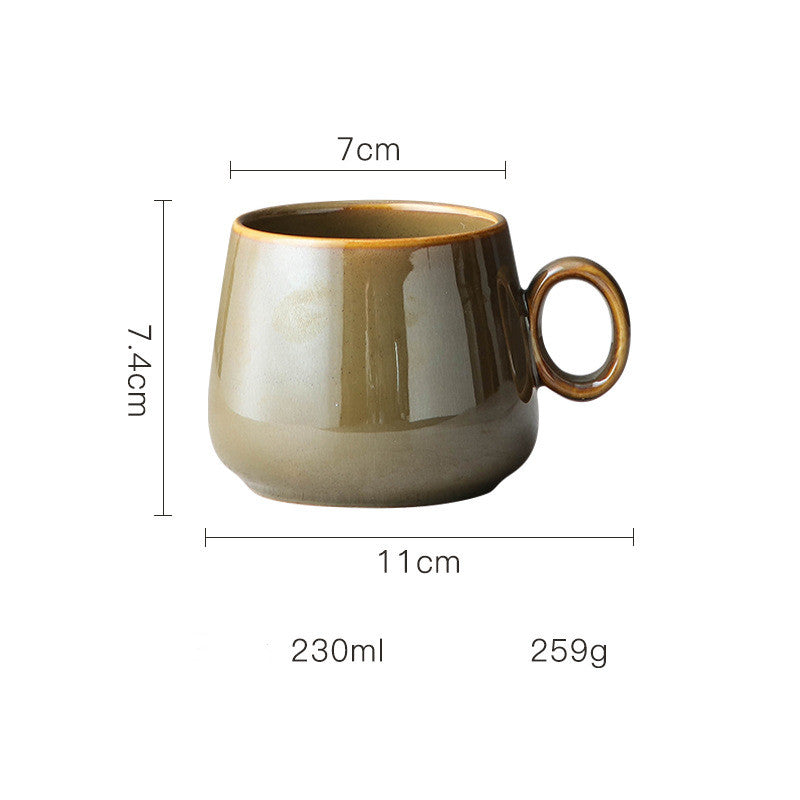 Retro Kiln-Fired Ceramic Coffee Cup