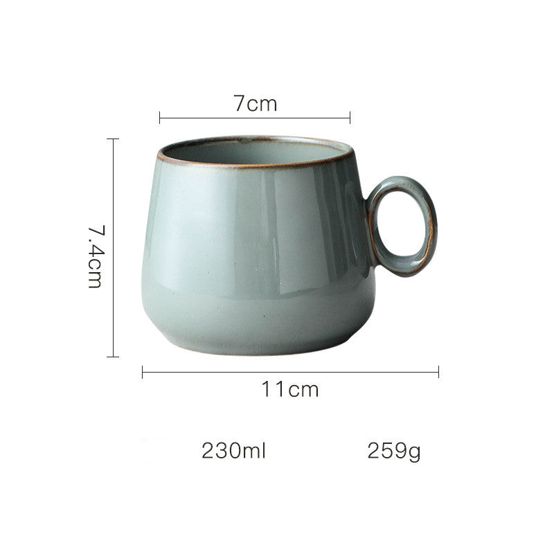 Retro Kiln-Fired Ceramic Coffee Cup