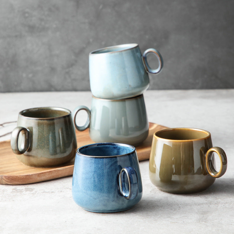 Retro Kiln-Fired Ceramic Coffee Cup