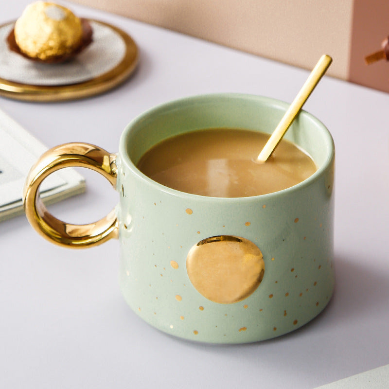 Trendy Ceramic Couple Mug Set
