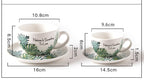 Embossed Ceramic Latte & Cappuccino Cup