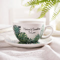 Embossed Ceramic Latte & Cappuccino Cup