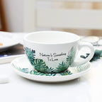 Embossed Ceramic Latte & Cappuccino Cup