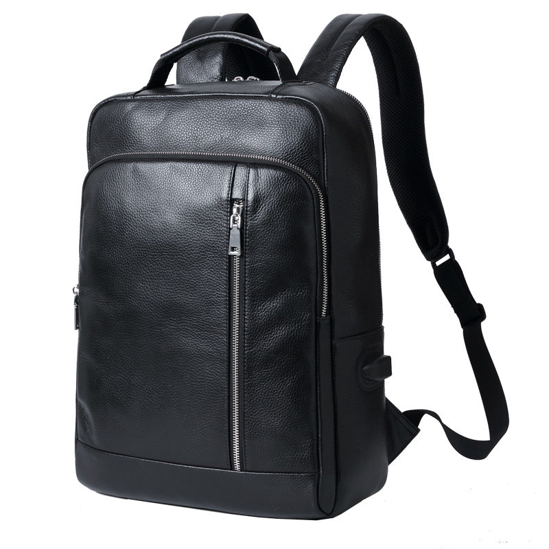 New Mens Backpack Business Leather Backpack Large