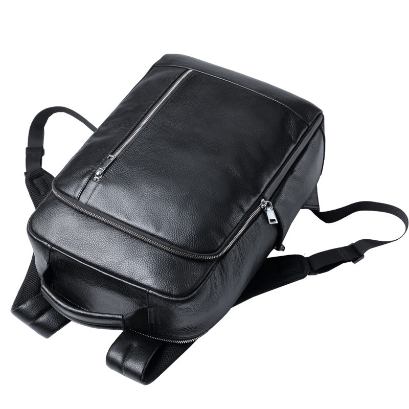 New Mens Backpack Business Leather Backpack Large