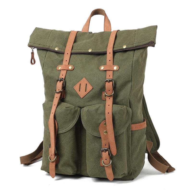Wax Oil Canvas Backpack Oil Wax Backpack