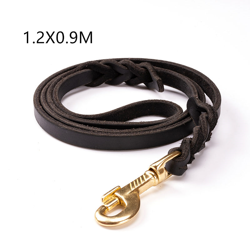 The First Layer Of Leather Dog Leashes