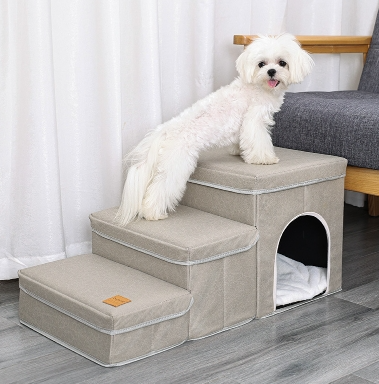 Cat Kennel Cage Multifunctional Dog Stairs Upper