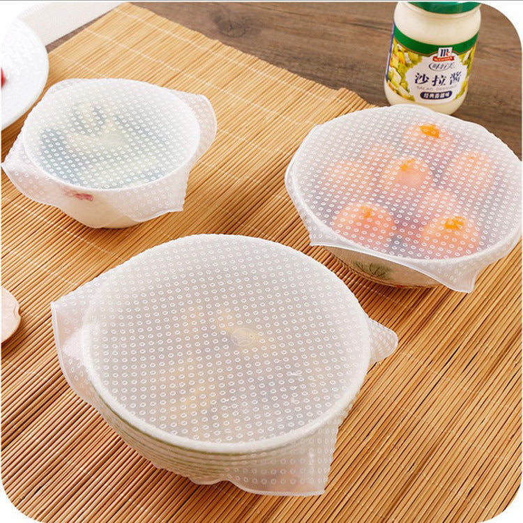 Reusable Silicone Stretch Food Cover Set