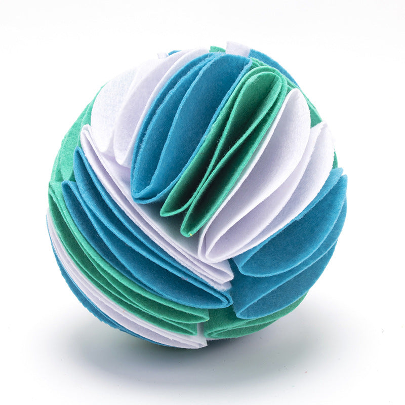 Pet Dogs Felt Cloth Sniffs The Ball